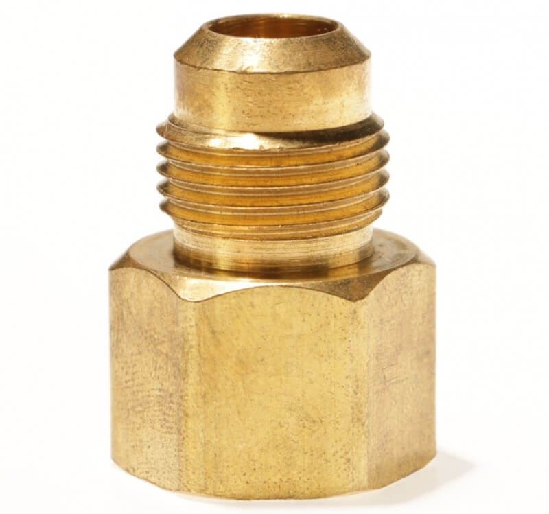 Brass Adapter, Female NPT x Male SAE Gas Flare 