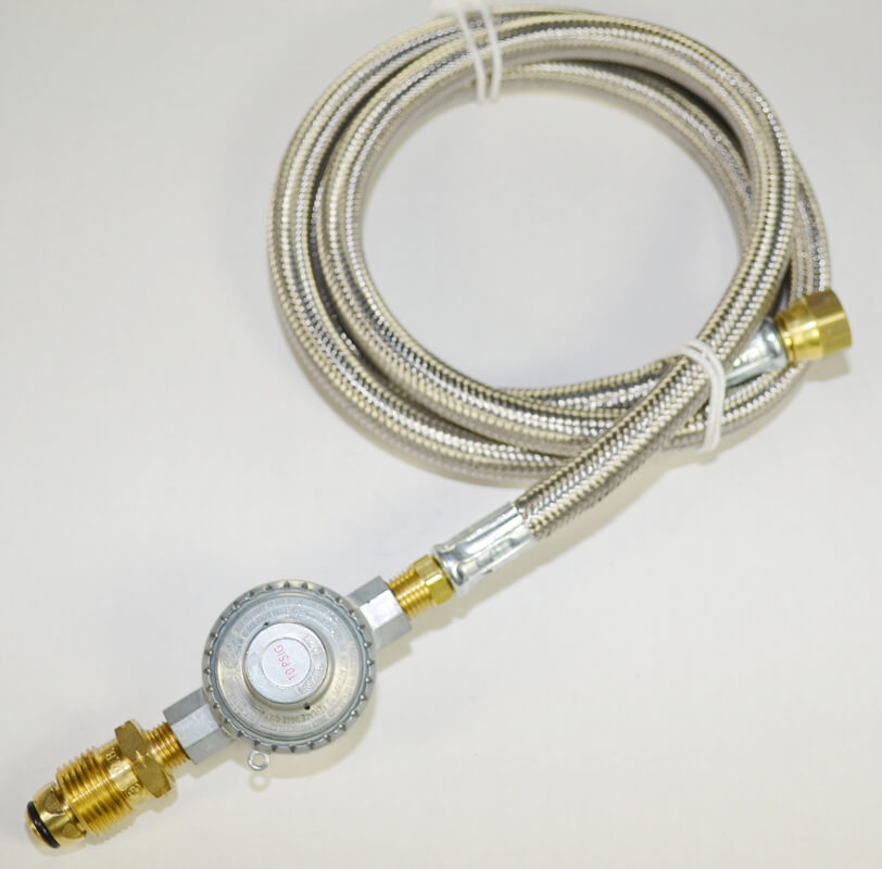 10 PSI High Pressure PRESET Regulator with Optional Stainless Steel hose
