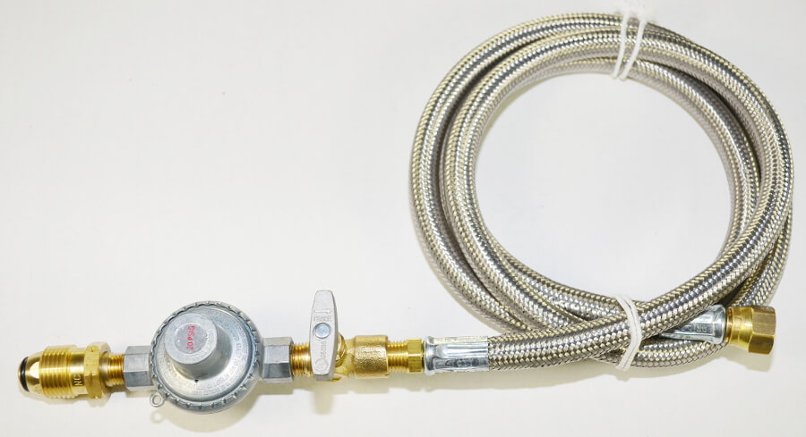 20 PSI High Pressure PRESET Regulator with Needle Valve and Optional Stainless Steel hose